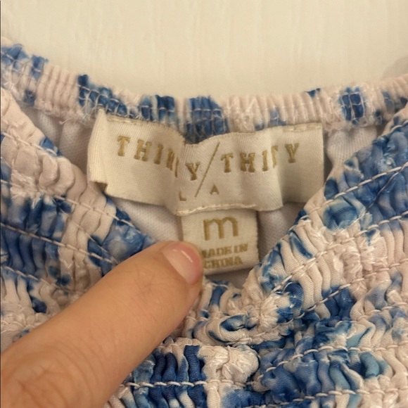 Babydoll crop top Anthropologie Babydoll Top Sz Medium ♥️ - Picture 3 of 3